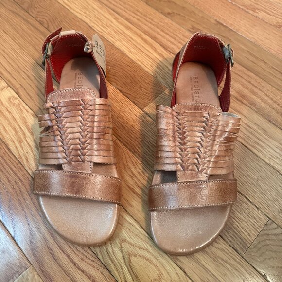Bed|Stu Ingrit Tan Rustic Huarache Sandals - Picture 2 of 4